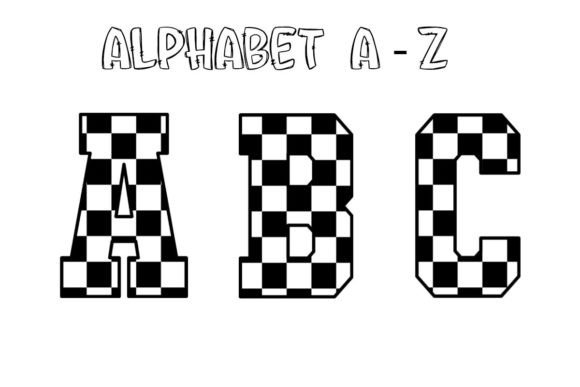 Checkered Alphabet Number Sublimation: A Versatile Digital Asset