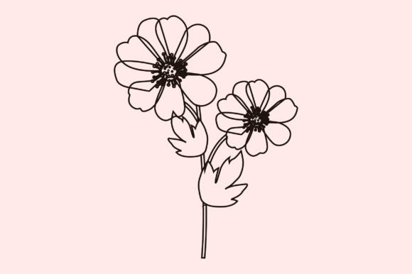 Dahlia Flowers Style Line Art: A Designer's Guide