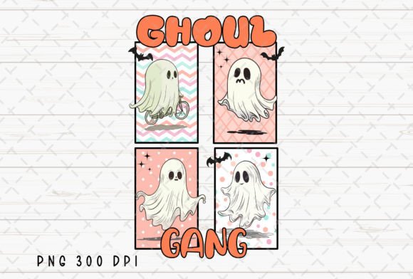 Ghoul Gang Halloween Ghosts Spooky PNG: A Designer's Go-To for Festive Fun