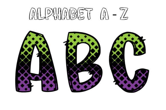 Halloween Alphabet Letters Doodle 4: Infusing Whimsy into Your Autumn Designs