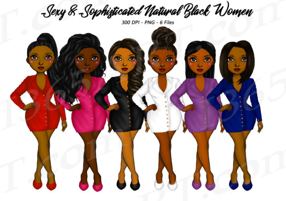 Natural Business Bougie Girl Clipart for Modern Design