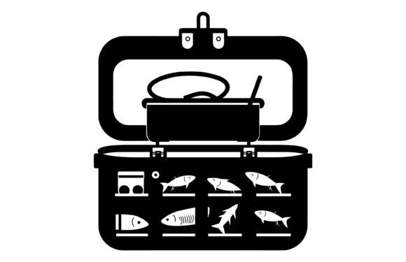River Fishing Tackle Vector Icon: A Designer's Catch