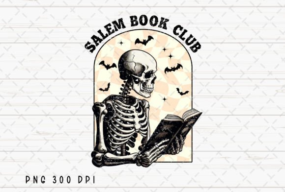 Salem Book Club Retro Halloween PNG: A Designer’s Take
