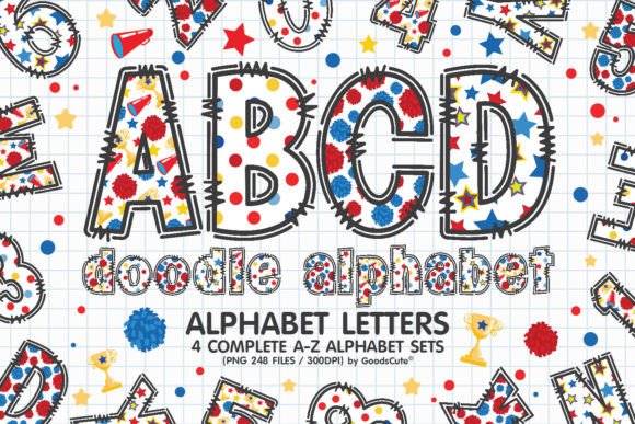 Unleashing Team Spirit with Cheerleader Alphabet a-Z Letters PNG